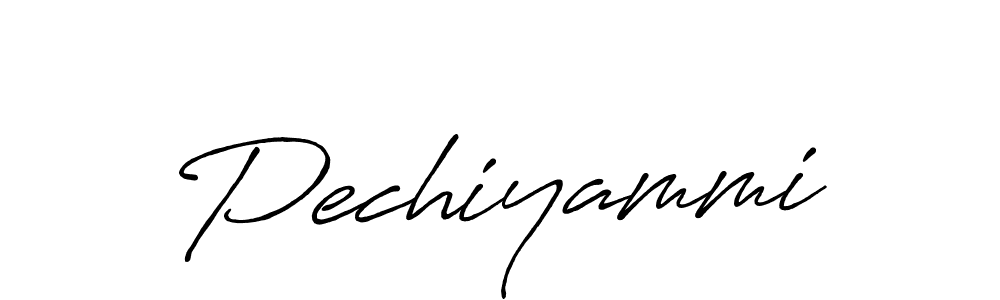 Make a beautiful signature design for name Pechiyammi. With this signature (Antro_Vectra_Bolder) style, you can create a handwritten signature for free. Pechiyammi signature style 7 images and pictures png
