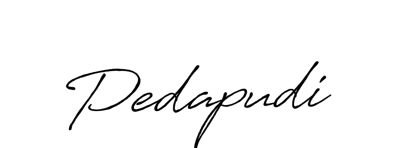 Antro_Vectra_Bolder is a professional signature style that is perfect for those who want to add a touch of class to their signature. It is also a great choice for those who want to make their signature more unique. Get Pedapudi name to fancy signature for free. Pedapudi signature style 7 images and pictures png