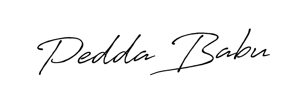 Design your own signature with our free online signature maker. With this signature software, you can create a handwritten (Antro_Vectra_Bolder) signature for name Pedda Babu. Pedda Babu signature style 7 images and pictures png