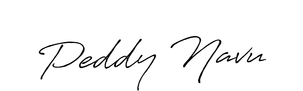 Peddy Navu stylish signature style. Best Handwritten Sign (Antro_Vectra_Bolder) for my name. Handwritten Signature Collection Ideas for my name Peddy Navu. Peddy Navu signature style 7 images and pictures png