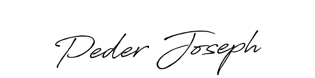 How to make Peder Joseph signature? Antro_Vectra_Bolder is a professional autograph style. Create handwritten signature for Peder Joseph name. Peder Joseph signature style 7 images and pictures png