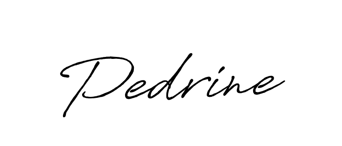 Create a beautiful signature design for name Pedrine. With this signature (Antro_Vectra_Bolder) fonts, you can make a handwritten signature for free. Pedrine signature style 7 images and pictures png