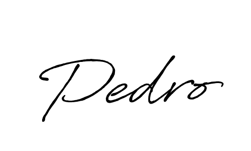 Use a signature maker to create a handwritten signature online. With this signature software, you can design (Antro_Vectra_Bolder) your own signature for name Pedro. Pedro signature style 7 images and pictures png