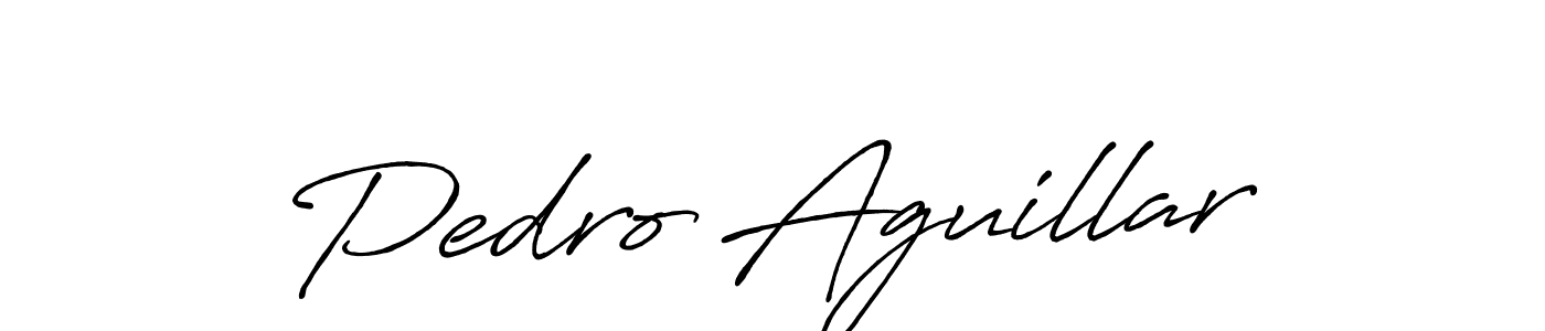 Also You can easily find your signature by using the search form. We will create Pedro Aguillar name handwritten signature images for you free of cost using Antro_Vectra_Bolder sign style. Pedro Aguillar signature style 7 images and pictures png