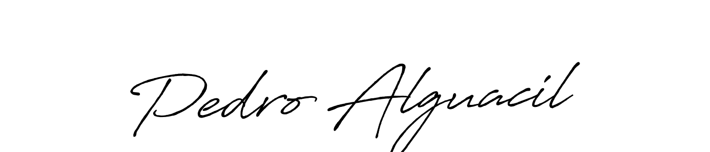 You should practise on your own different ways (Antro_Vectra_Bolder) to write your name (Pedro Alguacil) in signature. don't let someone else do it for you. Pedro Alguacil signature style 7 images and pictures png