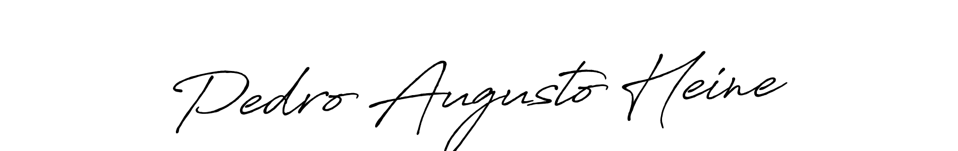 Design your own signature with our free online signature maker. With this signature software, you can create a handwritten (Antro_Vectra_Bolder) signature for name Pedro Augusto Heine. Pedro Augusto Heine signature style 7 images and pictures png