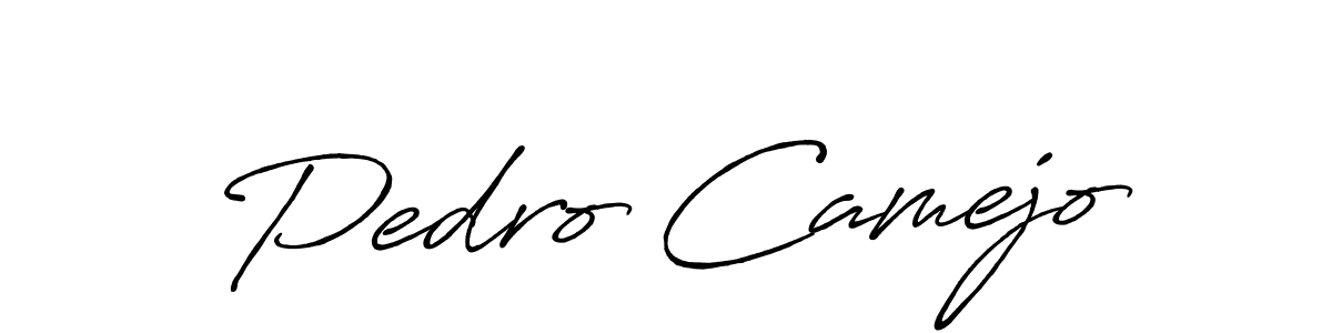 How to make Pedro Camejo name signature. Use Antro_Vectra_Bolder style for creating short signs online. This is the latest handwritten sign. Pedro Camejo signature style 7 images and pictures png