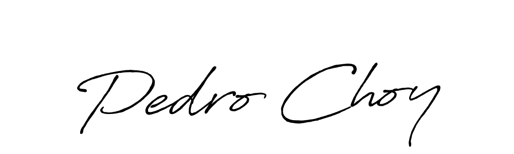 Once you've used our free online signature maker to create your best signature Antro_Vectra_Bolder style, it's time to enjoy all of the benefits that Pedro Choy name signing documents. Pedro Choy signature style 7 images and pictures png