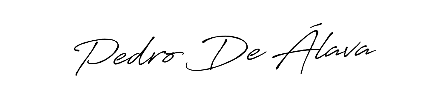 Pedro De Álava stylish signature style. Best Handwritten Sign (Antro_Vectra_Bolder) for my name. Handwritten Signature Collection Ideas for my name Pedro De Álava. Pedro De Álava signature style 7 images and pictures png