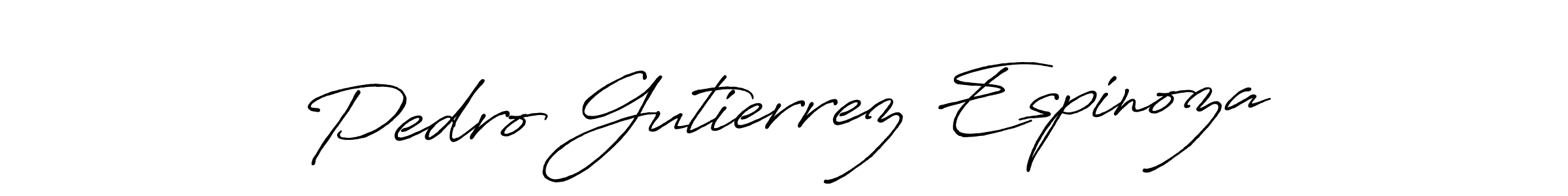 The best way (Antro_Vectra_Bolder) to make a short signature is to pick only two or three words in your name. The name Pedro Gutierrez Espinoza include a total of six letters. For converting this name. Pedro Gutierrez Espinoza signature style 7 images and pictures png