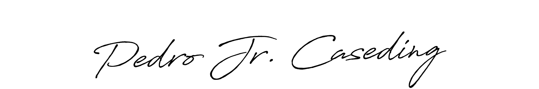 Pedro Jr. Caseding stylish signature style. Best Handwritten Sign (Antro_Vectra_Bolder) for my name. Handwritten Signature Collection Ideas for my name Pedro Jr. Caseding. Pedro Jr. Caseding signature style 7 images and pictures png