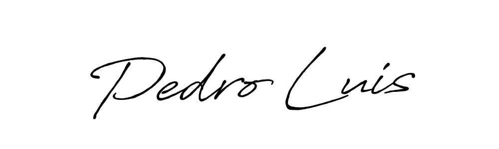 Pedro Luis stylish signature style. Best Handwritten Sign (Antro_Vectra_Bolder) for my name. Handwritten Signature Collection Ideas for my name Pedro Luis. Pedro Luis signature style 7 images and pictures png