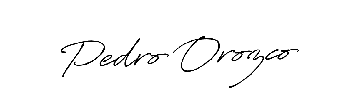 Use a signature maker to create a handwritten signature online. With this signature software, you can design (Antro_Vectra_Bolder) your own signature for name Pedro Orozco. Pedro Orozco signature style 7 images and pictures png