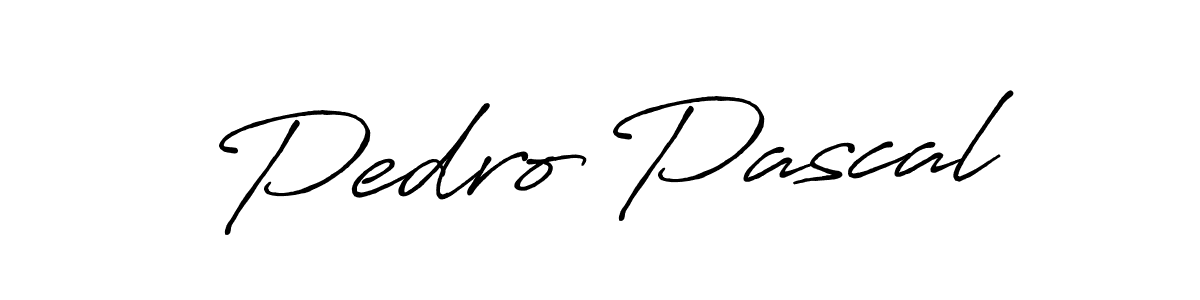 Design your own signature with our free online signature maker. With this signature software, you can create a handwritten (Antro_Vectra_Bolder) signature for name Pedro Pascal. Pedro Pascal signature style 7 images and pictures png
