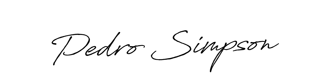 Make a short Pedro Simpson signature style. Manage your documents anywhere anytime using Antro_Vectra_Bolder. Create and add eSignatures, submit forms, share and send files easily. Pedro Simpson signature style 7 images and pictures png