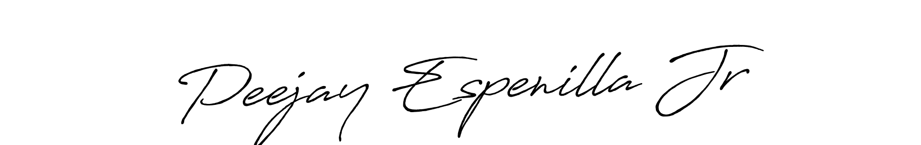 It looks lik you need a new signature style for name Peejay Espenilla Jr. Design unique handwritten (Antro_Vectra_Bolder) signature with our free signature maker in just a few clicks. Peejay Espenilla Jr signature style 7 images and pictures png