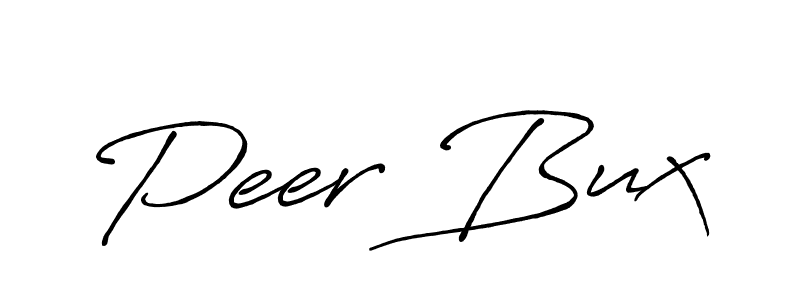 Peer Bux stylish signature style. Best Handwritten Sign (Antro_Vectra_Bolder) for my name. Handwritten Signature Collection Ideas for my name Peer Bux. Peer Bux signature style 7 images and pictures png