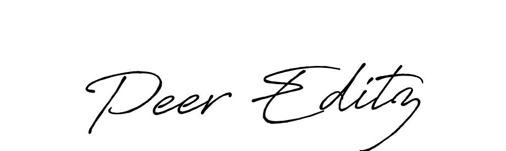 Use a signature maker to create a handwritten signature online. With this signature software, you can design (Antro_Vectra_Bolder) your own signature for name Peer Editz. Peer Editz signature style 7 images and pictures png