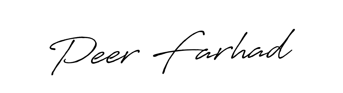 Also You can easily find your signature by using the search form. We will create Peer Farhad name handwritten signature images for you free of cost using Antro_Vectra_Bolder sign style. Peer Farhad signature style 7 images and pictures png