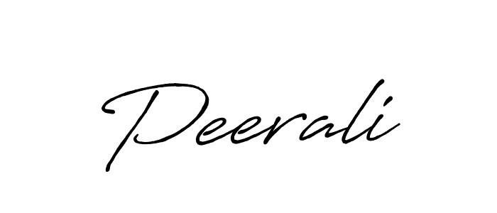 How to make Peerali name signature. Use Antro_Vectra_Bolder style for creating short signs online. This is the latest handwritten sign. Peerali signature style 7 images and pictures png