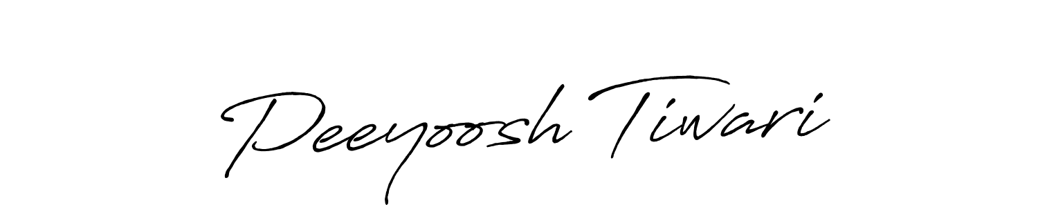 This is the best signature style for the Peeyoosh Tiwari name. Also you like these signature font (Antro_Vectra_Bolder). Mix name signature. Peeyoosh Tiwari signature style 7 images and pictures png