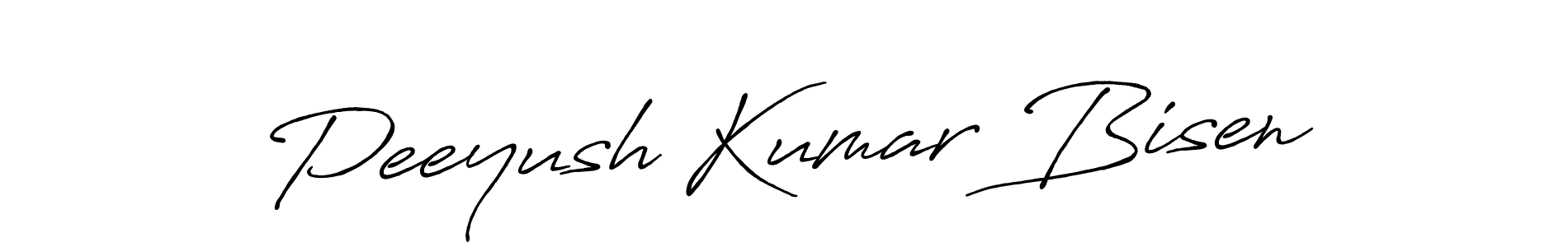 How to make Peeyush Kumar Bisen signature? Antro_Vectra_Bolder is a professional autograph style. Create handwritten signature for Peeyush Kumar Bisen name. Peeyush Kumar Bisen signature style 7 images and pictures png