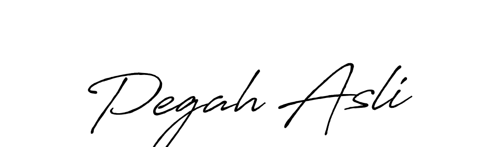 Create a beautiful signature design for name Pegah Asli. With this signature (Antro_Vectra_Bolder) fonts, you can make a handwritten signature for free. Pegah Asli signature style 7 images and pictures png