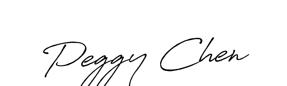 Peggy Chen stylish signature style. Best Handwritten Sign (Antro_Vectra_Bolder) for my name. Handwritten Signature Collection Ideas for my name Peggy Chen. Peggy Chen signature style 7 images and pictures png