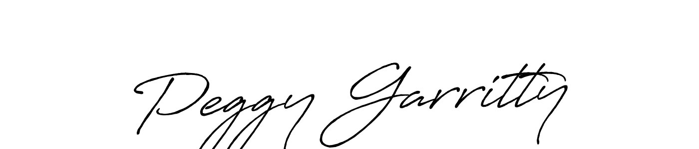 Peggy Garritty stylish signature style. Best Handwritten Sign (Antro_Vectra_Bolder) for my name. Handwritten Signature Collection Ideas for my name Peggy Garritty. Peggy Garritty signature style 7 images and pictures png