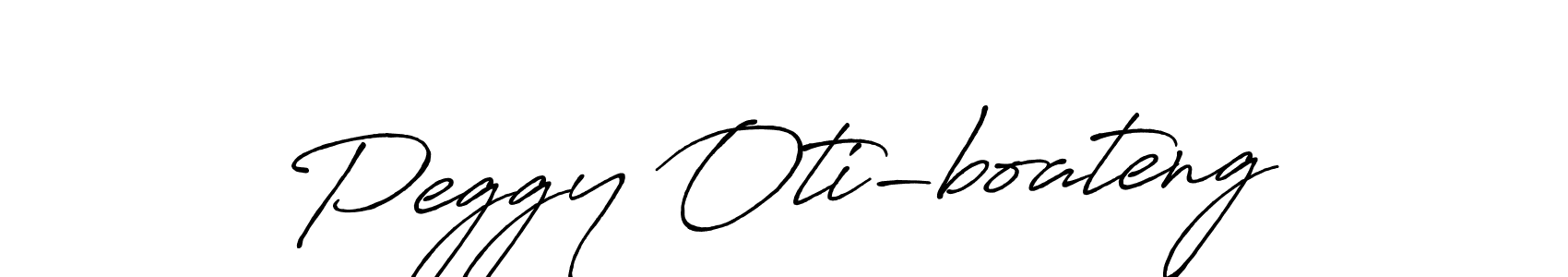 Peggy Oti-boateng stylish signature style. Best Handwritten Sign (Antro_Vectra_Bolder) for my name. Handwritten Signature Collection Ideas for my name Peggy Oti-boateng. Peggy Oti-boateng signature style 7 images and pictures png