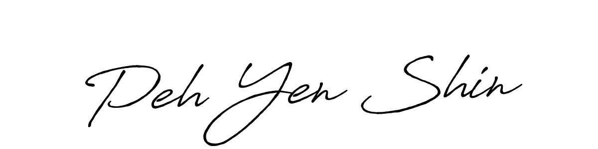 See photos of Peh Yen Shin official signature by Spectra . Check more albums & portfolios. Read reviews & check more about Antro_Vectra_Bolder font. Peh Yen Shin signature style 7 images and pictures png