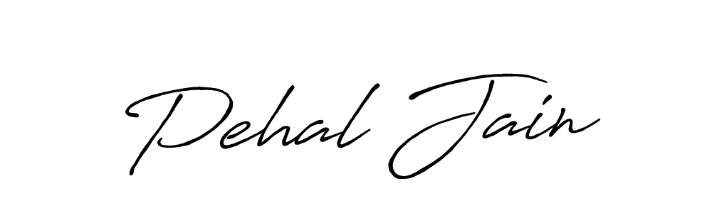 Pehal Jain stylish signature style. Best Handwritten Sign (Antro_Vectra_Bolder) for my name. Handwritten Signature Collection Ideas for my name Pehal Jain. Pehal Jain signature style 7 images and pictures png