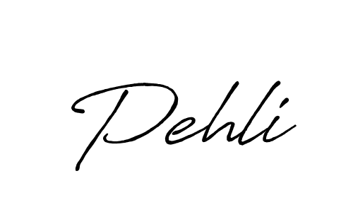 Use a signature maker to create a handwritten signature online. With this signature software, you can design (Antro_Vectra_Bolder) your own signature for name Pehli. Pehli signature style 7 images and pictures png