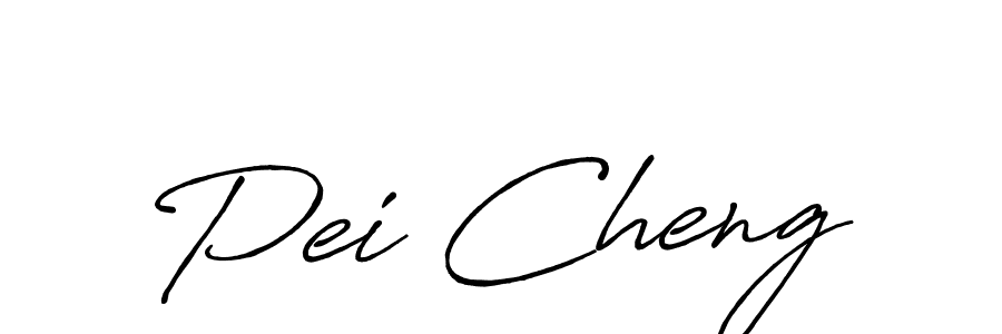 The best way (Antro_Vectra_Bolder) to make a short signature is to pick only two or three words in your name. The name Pei Cheng include a total of six letters. For converting this name. Pei Cheng signature style 7 images and pictures png