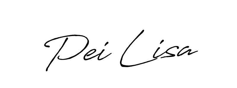 Create a beautiful signature design for name Pei Lisa. With this signature (Antro_Vectra_Bolder) fonts, you can make a handwritten signature for free. Pei Lisa signature style 7 images and pictures png