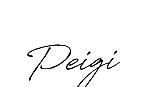 Make a beautiful signature design for name Peigi. With this signature (Antro_Vectra_Bolder) style, you can create a handwritten signature for free. Peigi signature style 7 images and pictures png