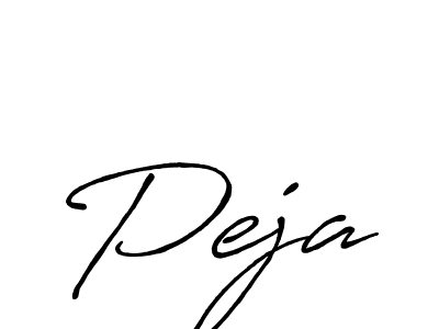 Design your own signature with our free online signature maker. With this signature software, you can create a handwritten (Antro_Vectra_Bolder) signature for name Peja. Peja signature style 7 images and pictures png