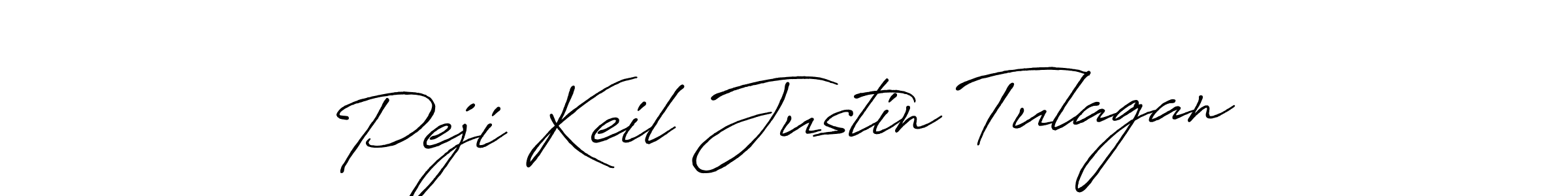 Use a signature maker to create a handwritten signature online. With this signature software, you can design (Antro_Vectra_Bolder) your own signature for name Peji Keil Justin Tulagan. Peji Keil Justin Tulagan signature style 7 images and pictures png