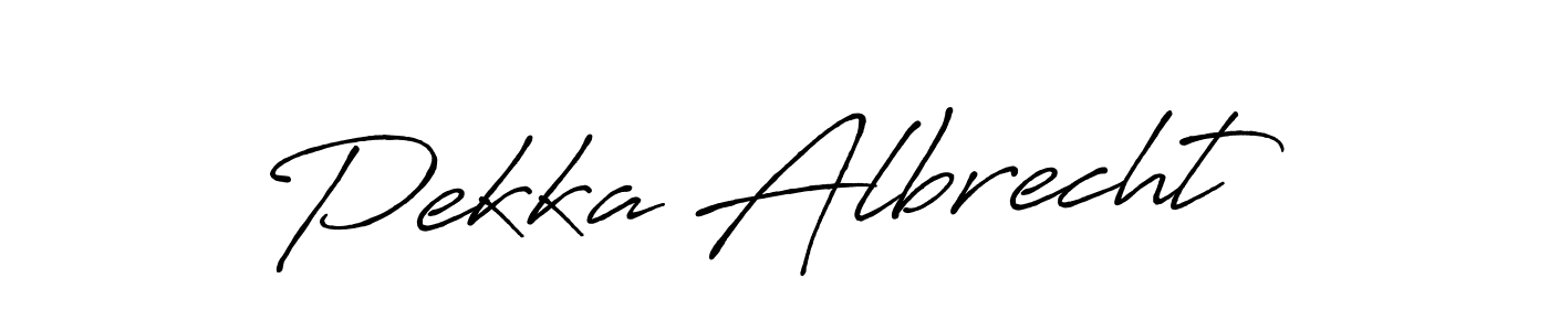 This is the best signature style for the Pekka Albrecht name. Also you like these signature font (Antro_Vectra_Bolder). Mix name signature. Pekka Albrecht signature style 7 images and pictures png