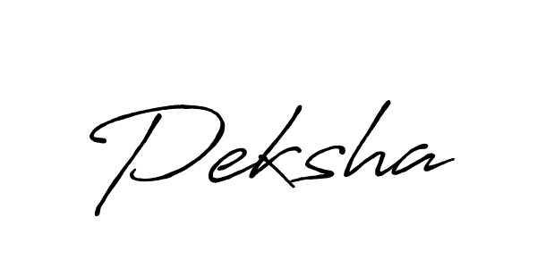 Peksha stylish signature style. Best Handwritten Sign (Antro_Vectra_Bolder) for my name. Handwritten Signature Collection Ideas for my name Peksha. Peksha signature style 7 images and pictures png