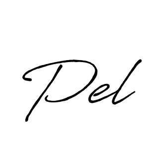 Design your own signature with our free online signature maker. With this signature software, you can create a handwritten (Antro_Vectra_Bolder) signature for name Pel. Pel signature style 7 images and pictures png
