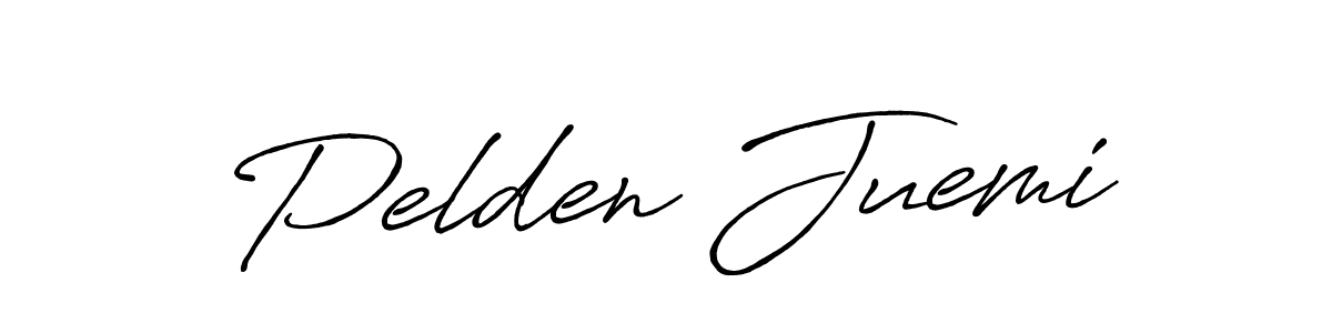 Design your own signature with our free online signature maker. With this signature software, you can create a handwritten (Antro_Vectra_Bolder) signature for name Pelden Juemi. Pelden Juemi signature style 7 images and pictures png
