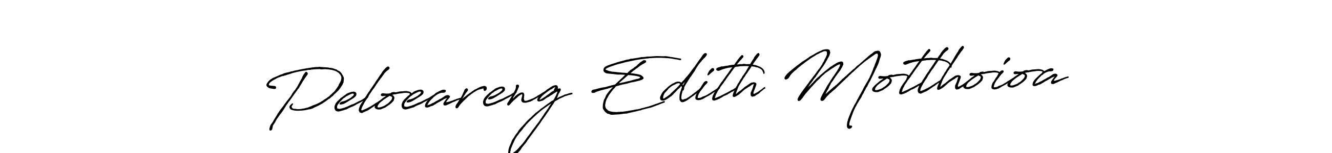 Design your own signature with our free online signature maker. With this signature software, you can create a handwritten (Antro_Vectra_Bolder) signature for name Peloeareng Edith Motlhoioa. Peloeareng Edith Motlhoioa signature style 7 images and pictures png