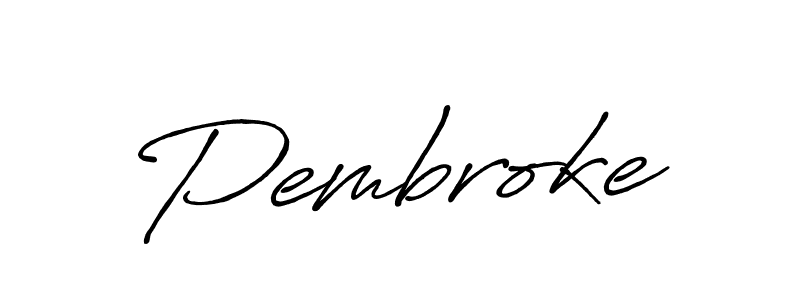 Make a beautiful signature design for name Pembroke. With this signature (Antro_Vectra_Bolder) style, you can create a handwritten signature for free. Pembroke signature style 7 images and pictures png