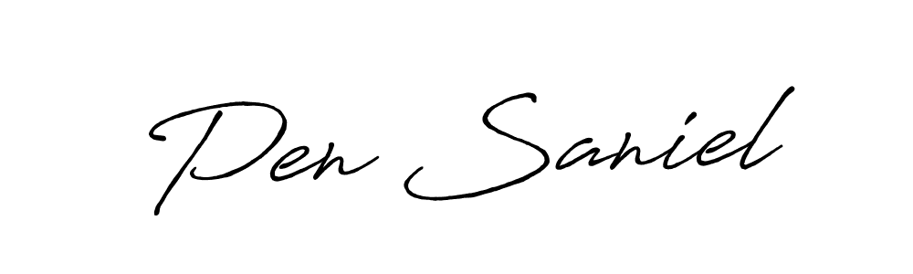 Make a short Pen Saniel signature style. Manage your documents anywhere anytime using Antro_Vectra_Bolder. Create and add eSignatures, submit forms, share and send files easily. Pen Saniel signature style 7 images and pictures png