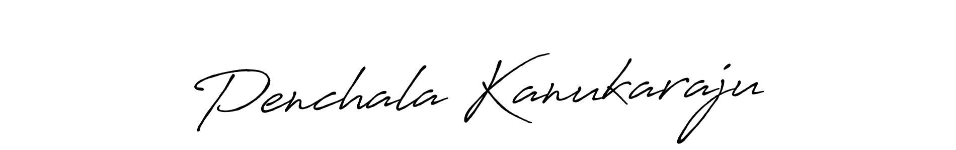 Make a beautiful signature design for name Penchala Kanukaraju. With this signature (Antro_Vectra_Bolder) style, you can create a handwritten signature for free. Penchala Kanukaraju signature style 7 images and pictures png