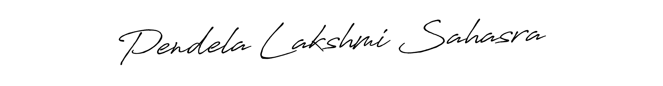 Design your own signature with our free online signature maker. With this signature software, you can create a handwritten (Antro_Vectra_Bolder) signature for name Pendela Lakshmi Sahasra. Pendela Lakshmi Sahasra signature style 7 images and pictures png