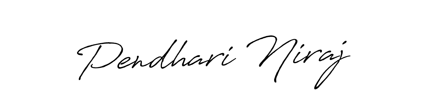 Make a beautiful signature design for name Pendhari Niraj. Use this online signature maker to create a handwritten signature for free. Pendhari Niraj signature style 7 images and pictures png