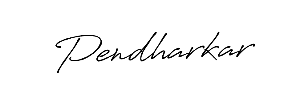 Design your own signature with our free online signature maker. With this signature software, you can create a handwritten (Antro_Vectra_Bolder) signature for name Pendharkar. Pendharkar signature style 7 images and pictures png