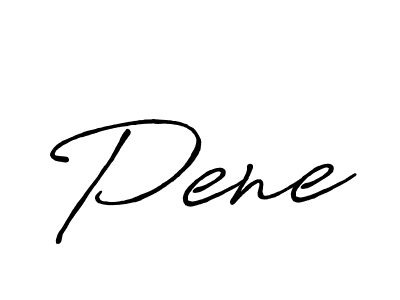 Design your own signature with our free online signature maker. With this signature software, you can create a handwritten (Antro_Vectra_Bolder) signature for name Pene. Pene signature style 7 images and pictures png